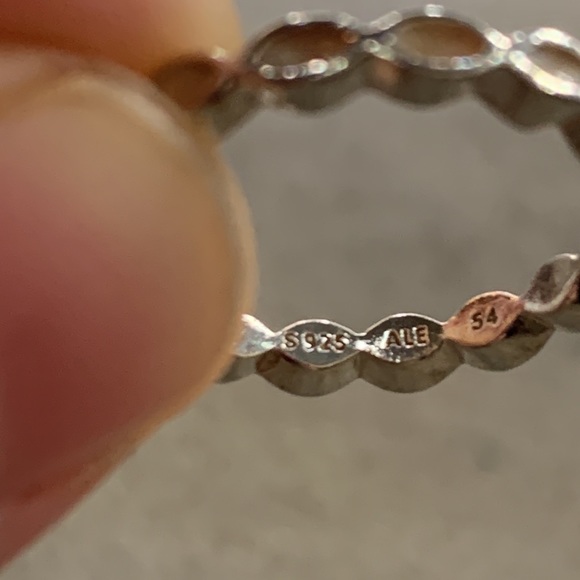 RETIRED Better Together White Enamel Ring - Picture 2 of 5